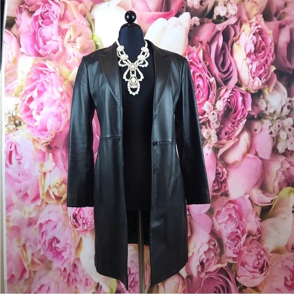 •Express•Leather Jacket - Picture 2 of 7